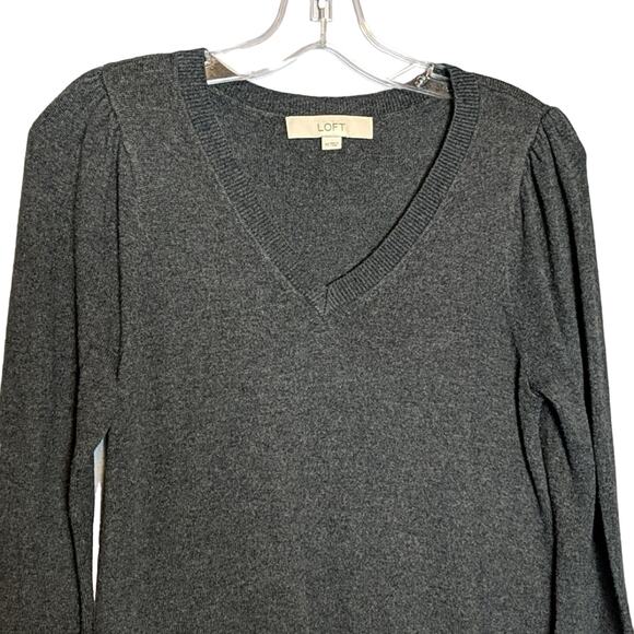 LOFT Sweater Dress V-Neck, XS - Picture 2 of 7